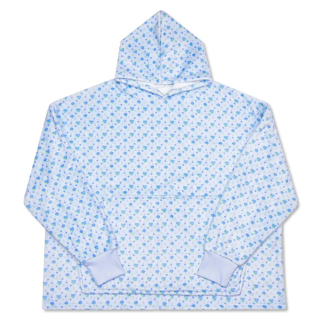 Blue Ditsy Plush Cozy