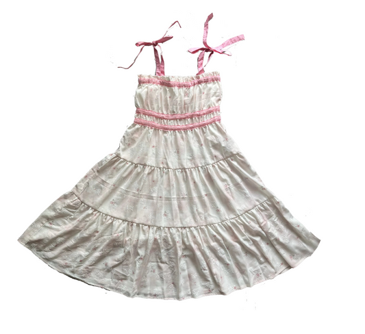 Tie-Strap Boho Midi Dress