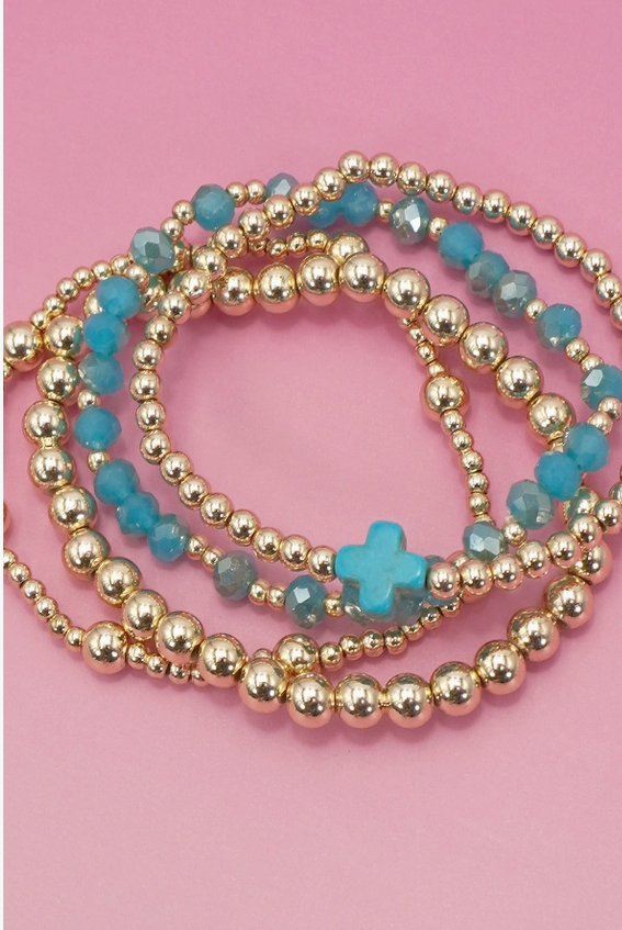 Boho Cross Stretch Bracelet