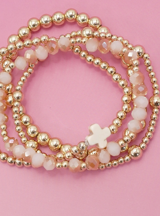 Boho Cross Stretch Bracelet