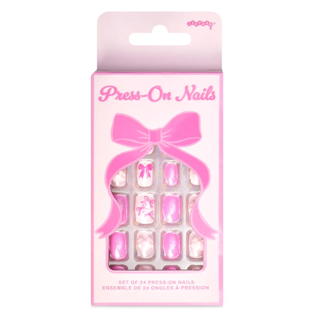 Bow Press On Nails