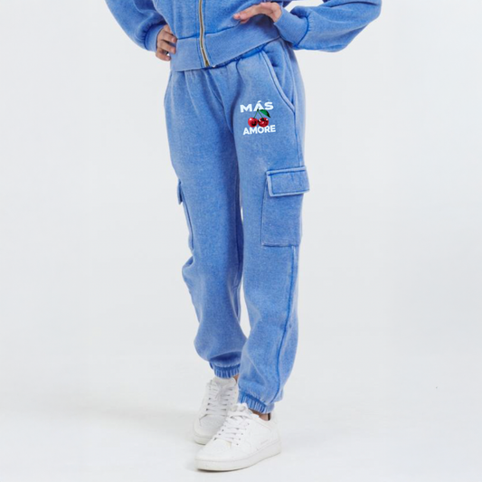 Cobalt Cherry Cargo Pant