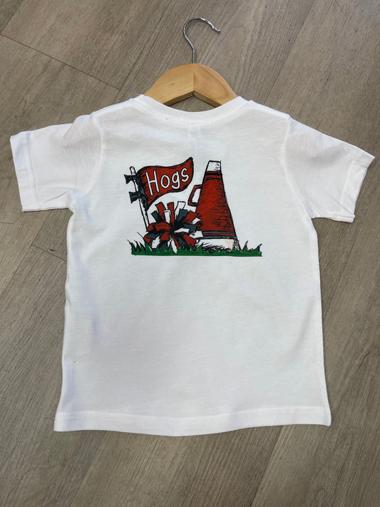 Hogs Cheer Megaphone Tee