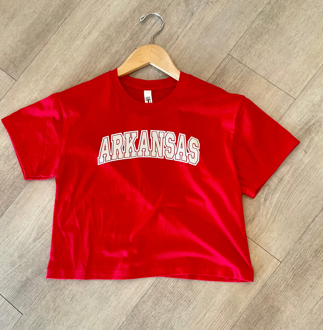 Arkansas Arch Cropped Tee