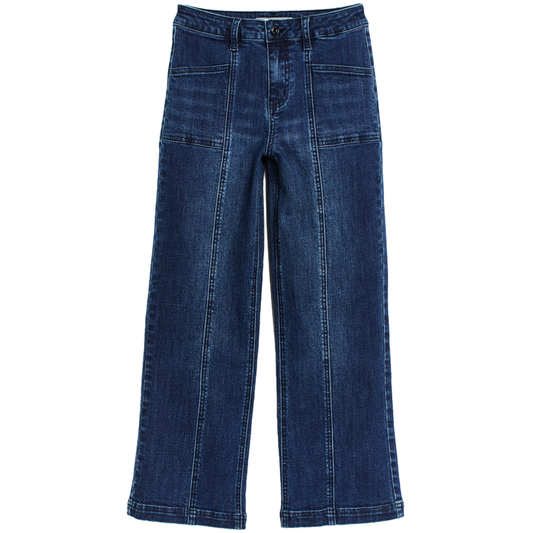Front Seam Wide Leg Jean
