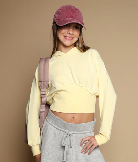 French Terry Dolman Sleeve Hoodie