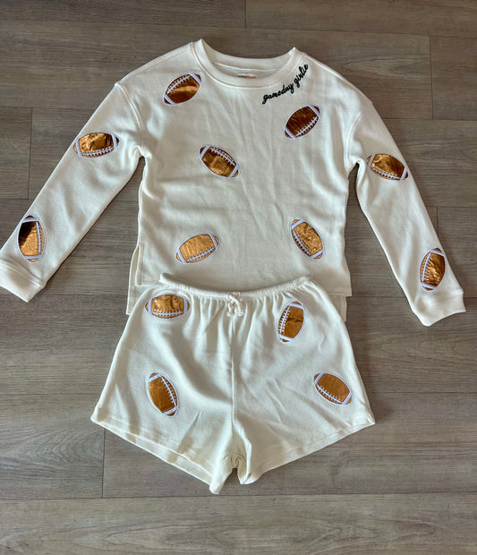 Game Day Waffle Football Top