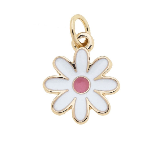 White Flower Charm