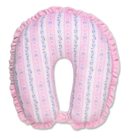 Floral Stripes Neck Pillow