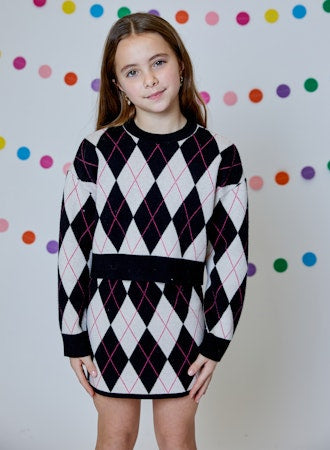 Black & White Print Sweater
