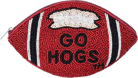 Football Go Hogs Pouch