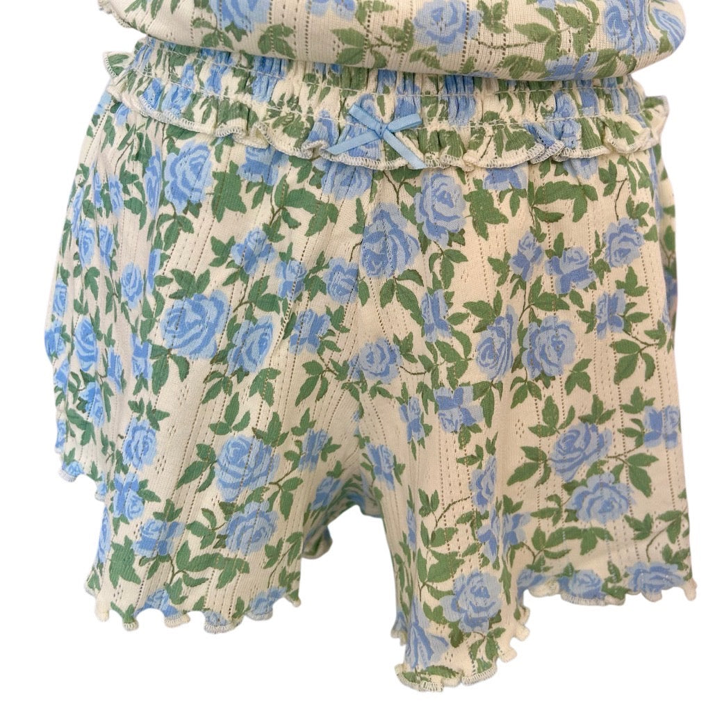 Floral Smocked Waistband Short
