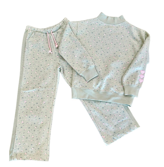 Floral Print Sweat Set