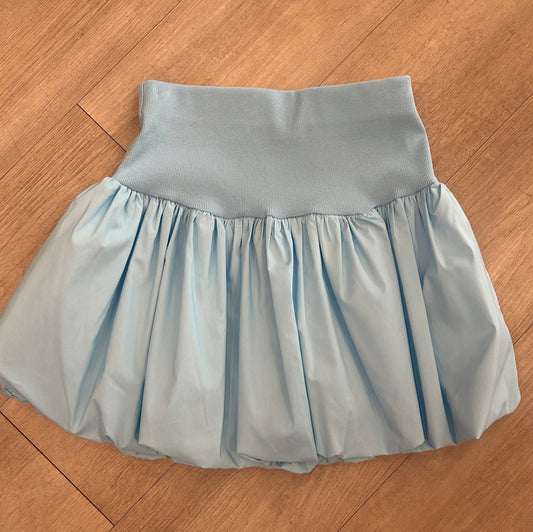 Knit waist Puff Skirt