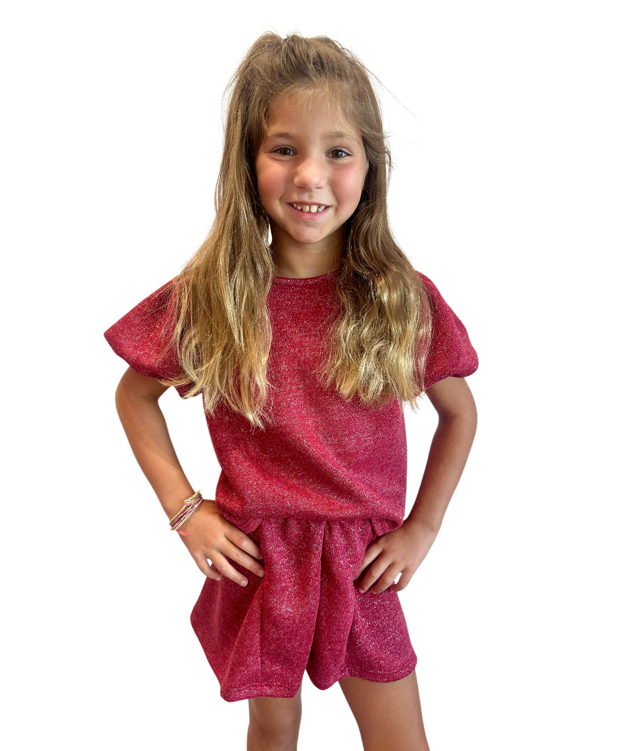 Red Balloon Sleeve Top
