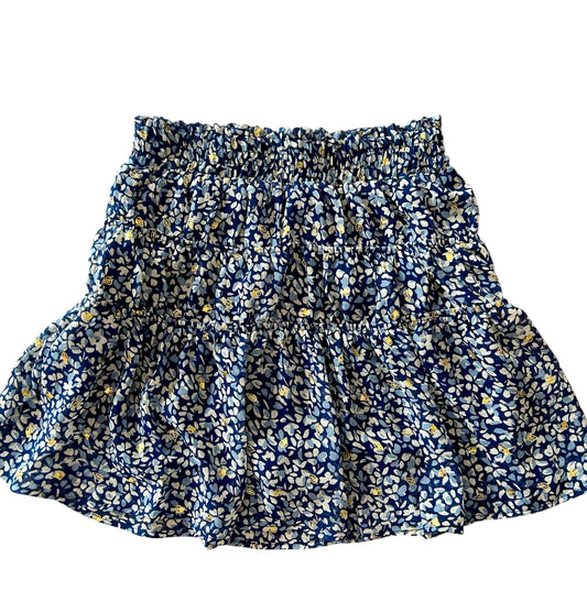 Blue Floral Skirt