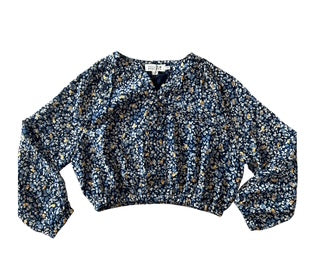 Blue Floral Top