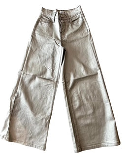 Silver Woven Pants