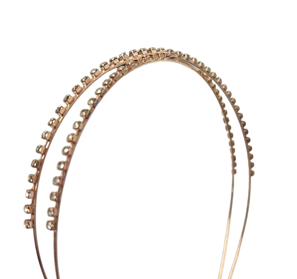 Double Rose Gold Headband