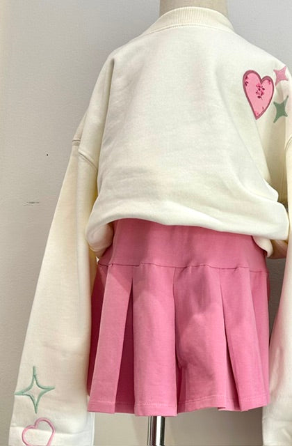 Orchid Smoke Pleated Skort
