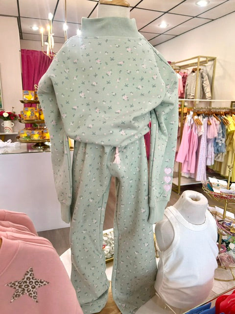 Floral Print Sweat Set