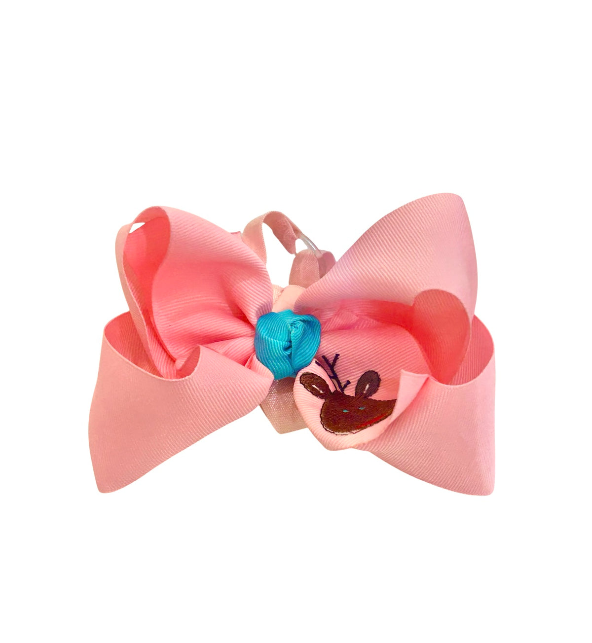 Pink Reindeer Baby Headband