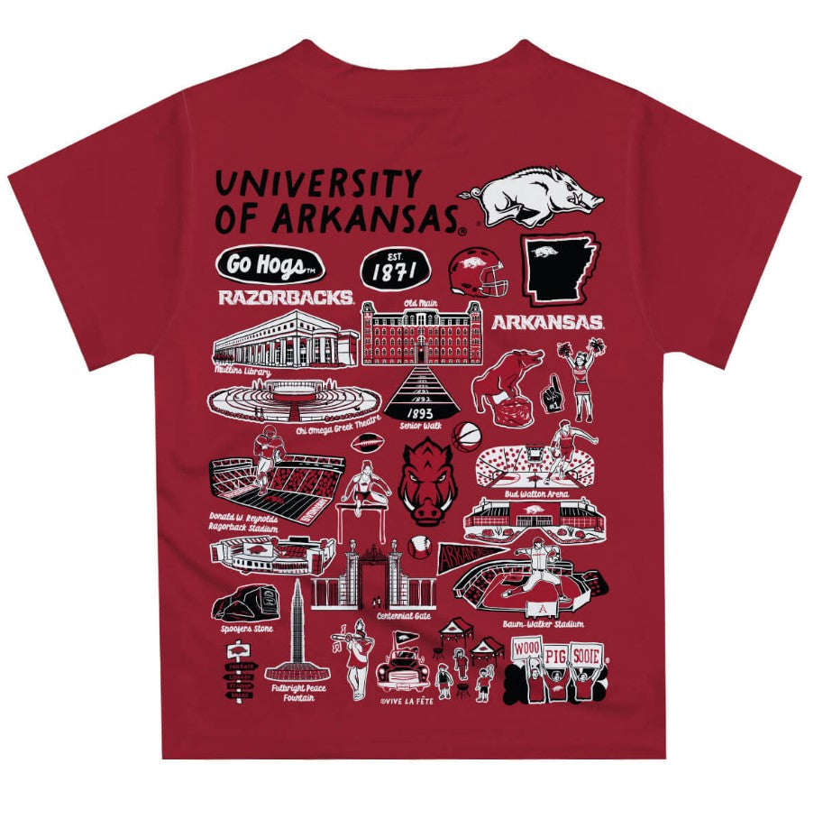 Razorback Landmark Graphics T-Shirt