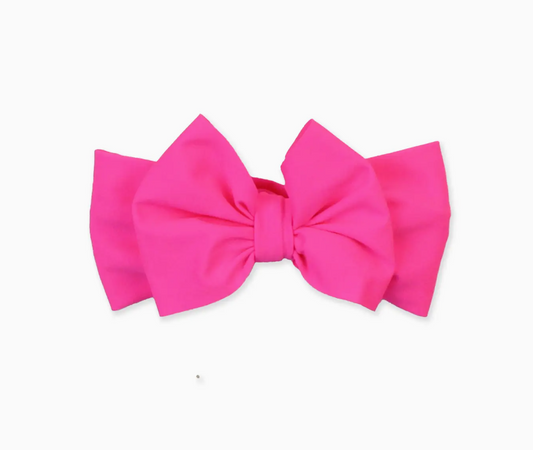 Neon Magenta Swim Bow