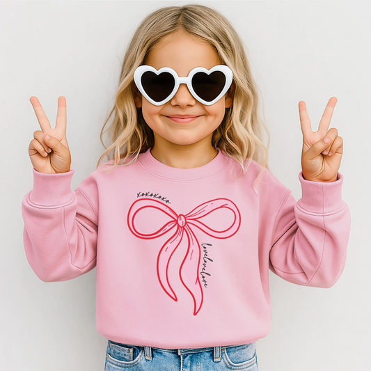 XOXO Bow Sweatshirt
