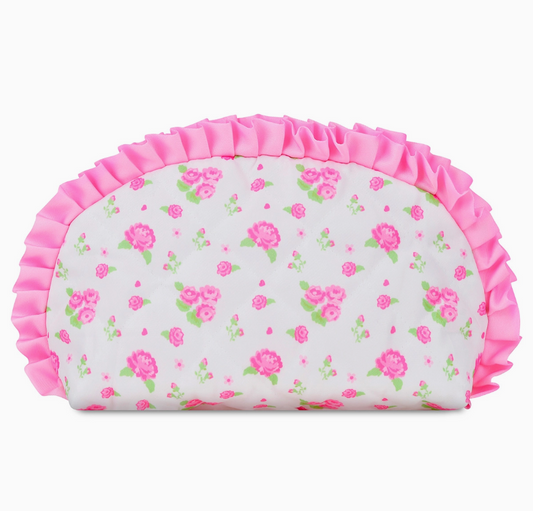 Pretty In Pink Oval Cosmetic Bag