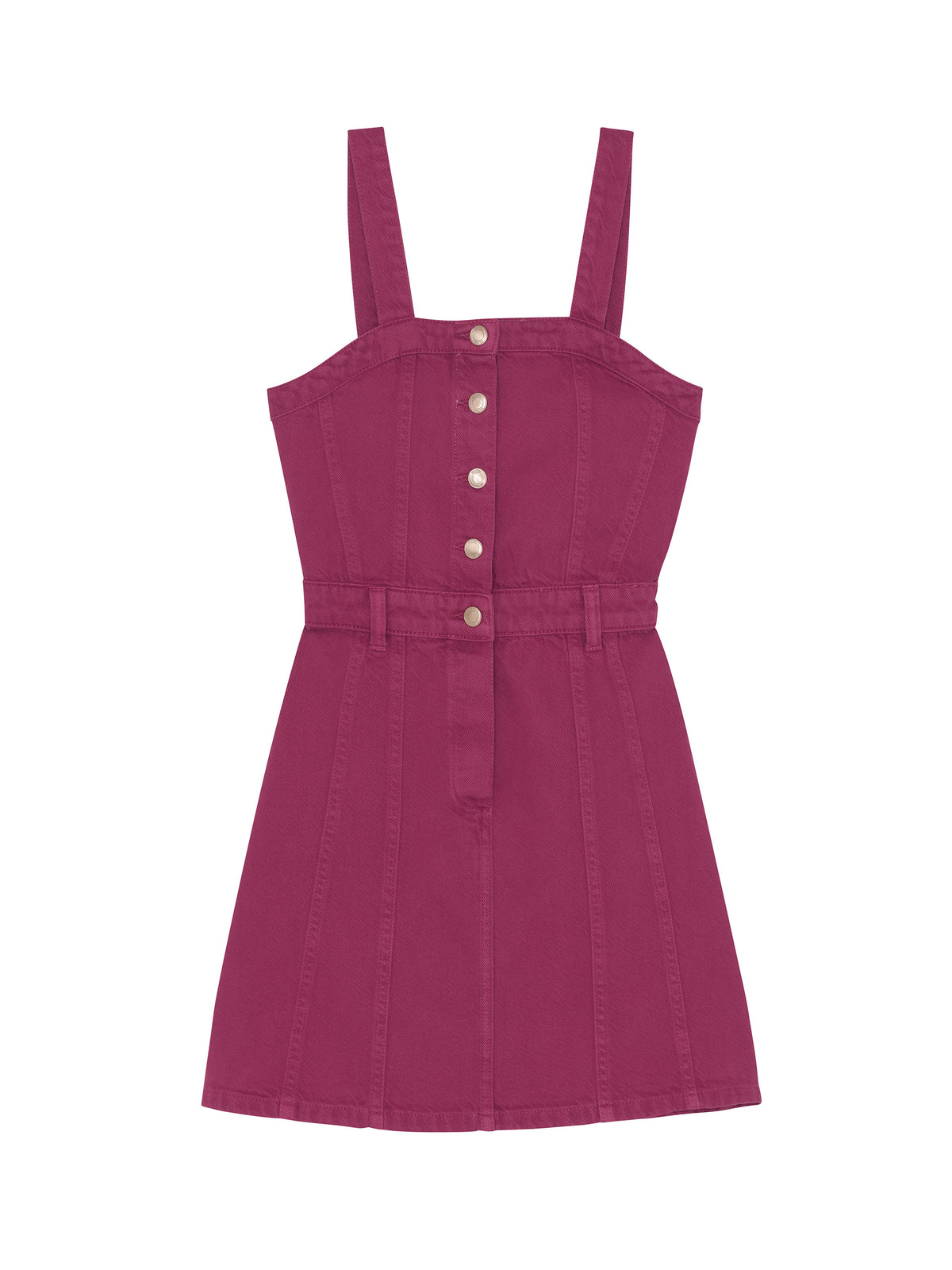Trucker Mini Dress in Sugar Blush