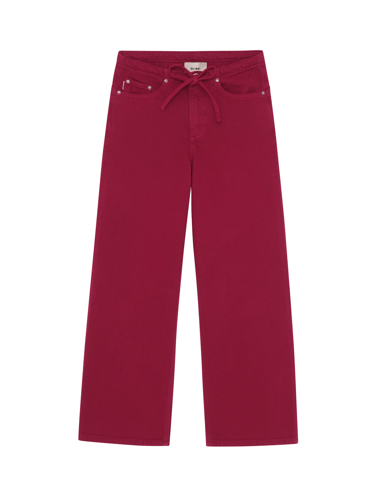 Frankie Wide Leg Jean Rouge