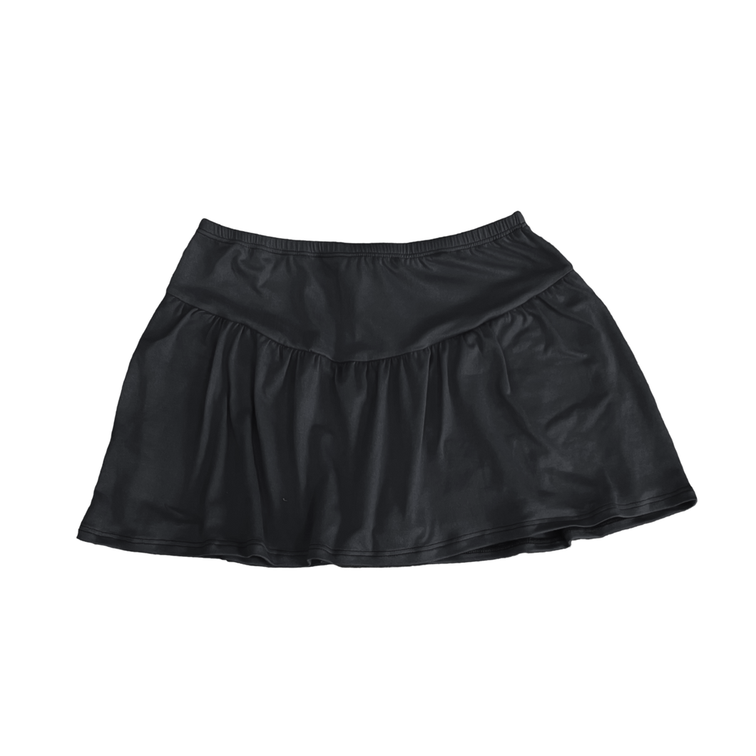 Matte Satin Black Skirt