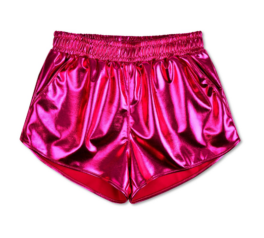 Hot Pink Metallic Short