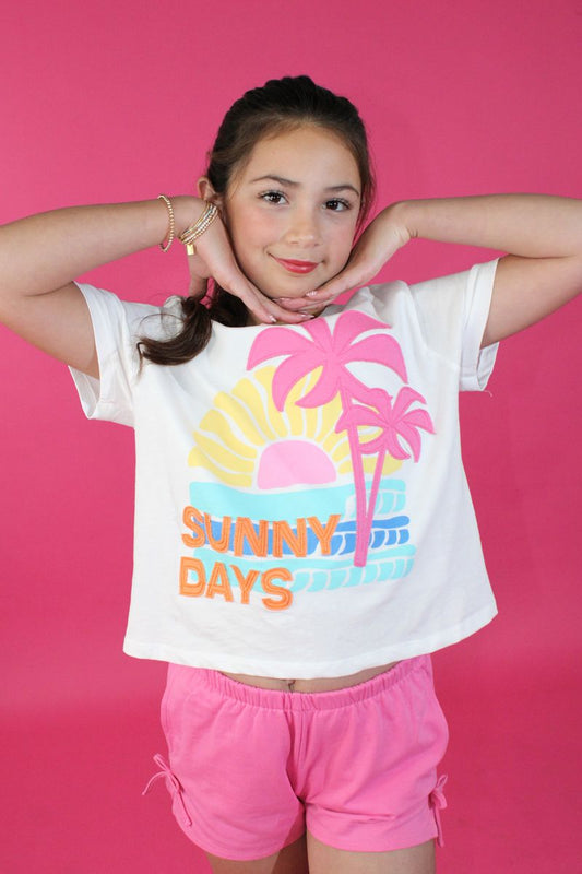Sunny Days Applique Graphic Tee