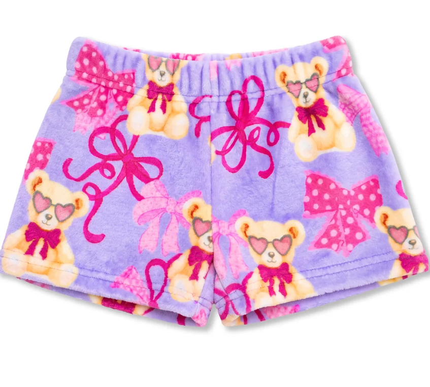 Teddy Bow Plush Short