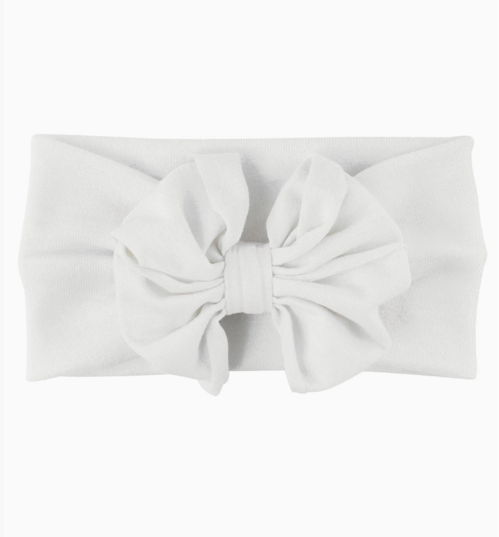 White Bow Headband
