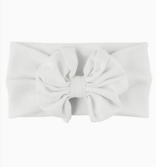 White Bow Headband