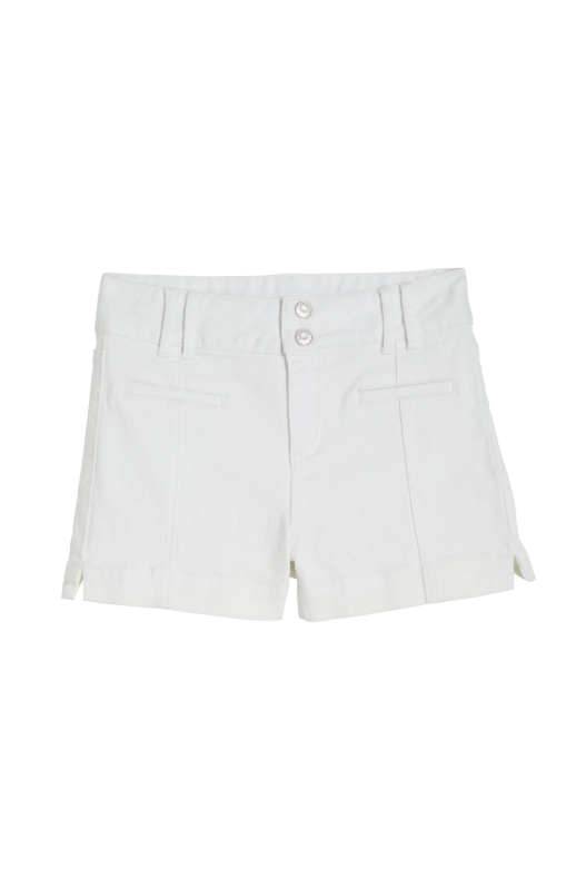 White Welt Pocket Short