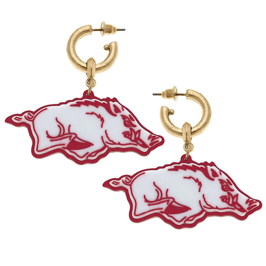 Razorback Resin Hoop Earrings