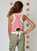 Load image into Gallery viewer, Red Stripe Tank Sweater
