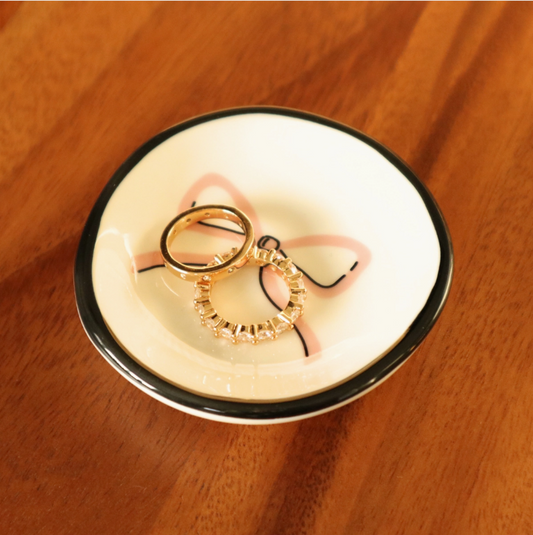 Pastel Bow Ring Dish