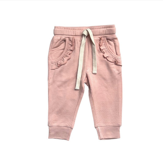 Blush Ruffle Joggers