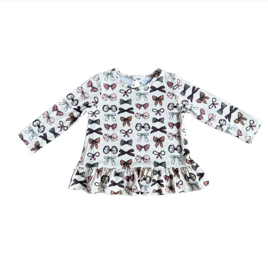 Bow LS Peplum