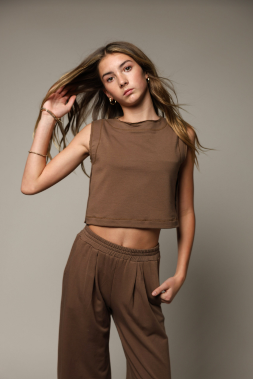 French Terry Button Up Top