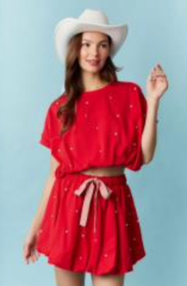 Red Pearl Bubble Set