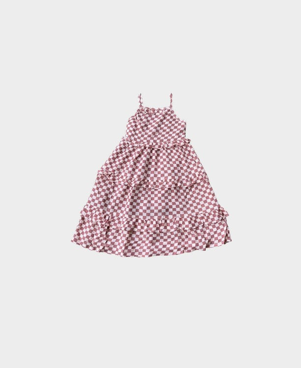 Strawberry Checker Dress