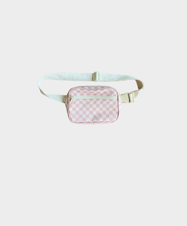 Checkered Mini Belt Bag