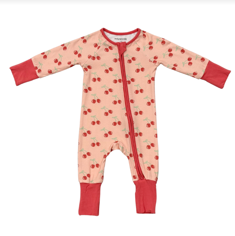 Cherry Zip Romper
