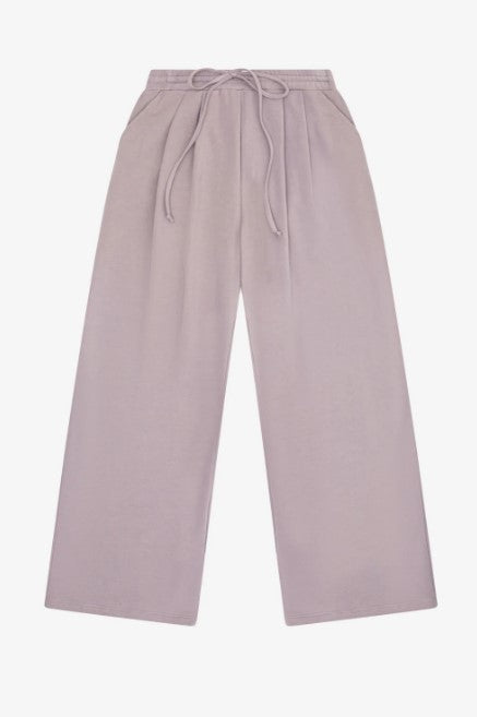 Cobblestone Pleated Wide Leg Pant